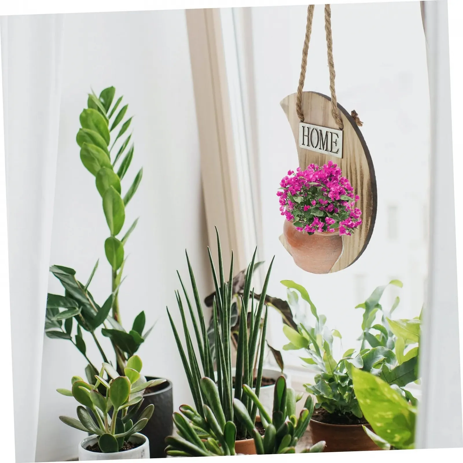 Підвісна настінна ваза HEMOTON Декоративна Кераміка та дерево, фото №7 Підвісна настінна ваза HEMOTON Декоративна Кераміка та дерево, фото №7