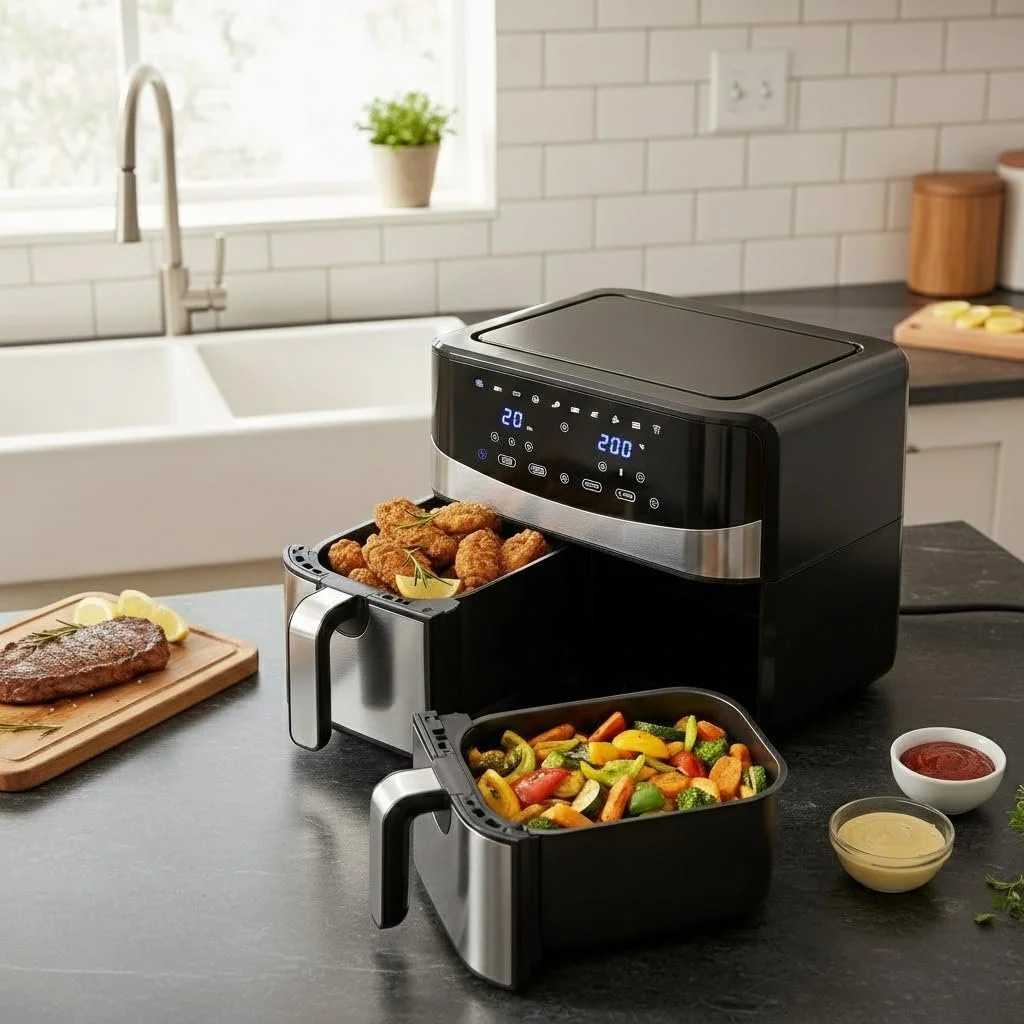 Мультипечь LIFEZEAL 8 L Double Basket 2100 W 10-in-1, фото №2 Мультипечь LIFEZEAL 8 L Double Basket 2100 W 10-in-1, фото №2