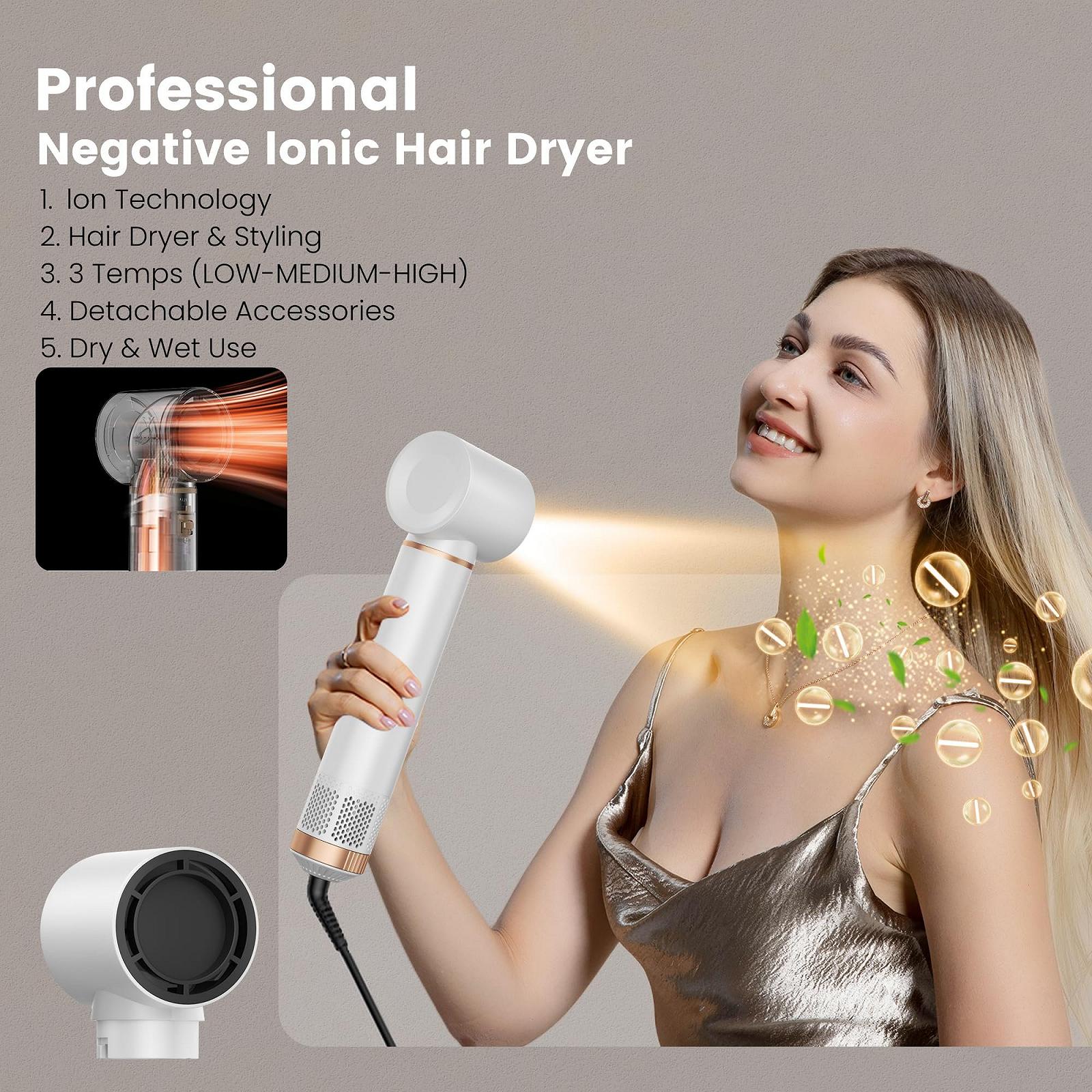 Стайлер Hairstyler 5-в-1 Мультистайлер із насадками для завивки та термощіткою, фото №4 Стайлер Hairstyler 5-в-1 Мультистайлер із насадками для завивки та термощіткою, фото №4