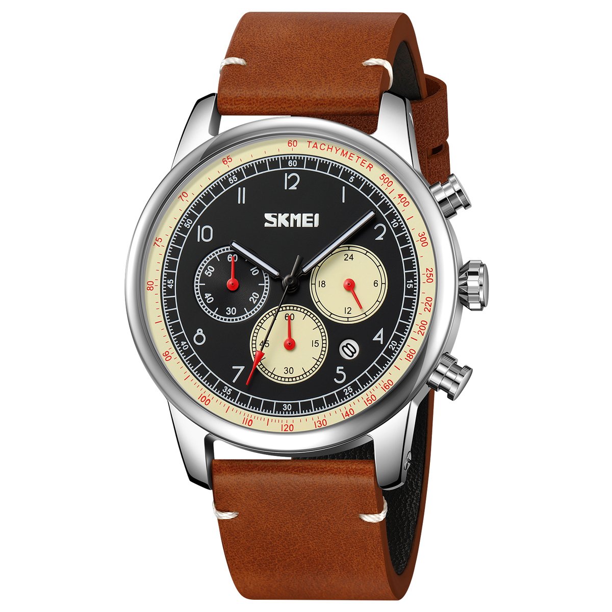 Годинник Skmei 9318 Beige-Brown Бежево-Коричневий, фото №1
