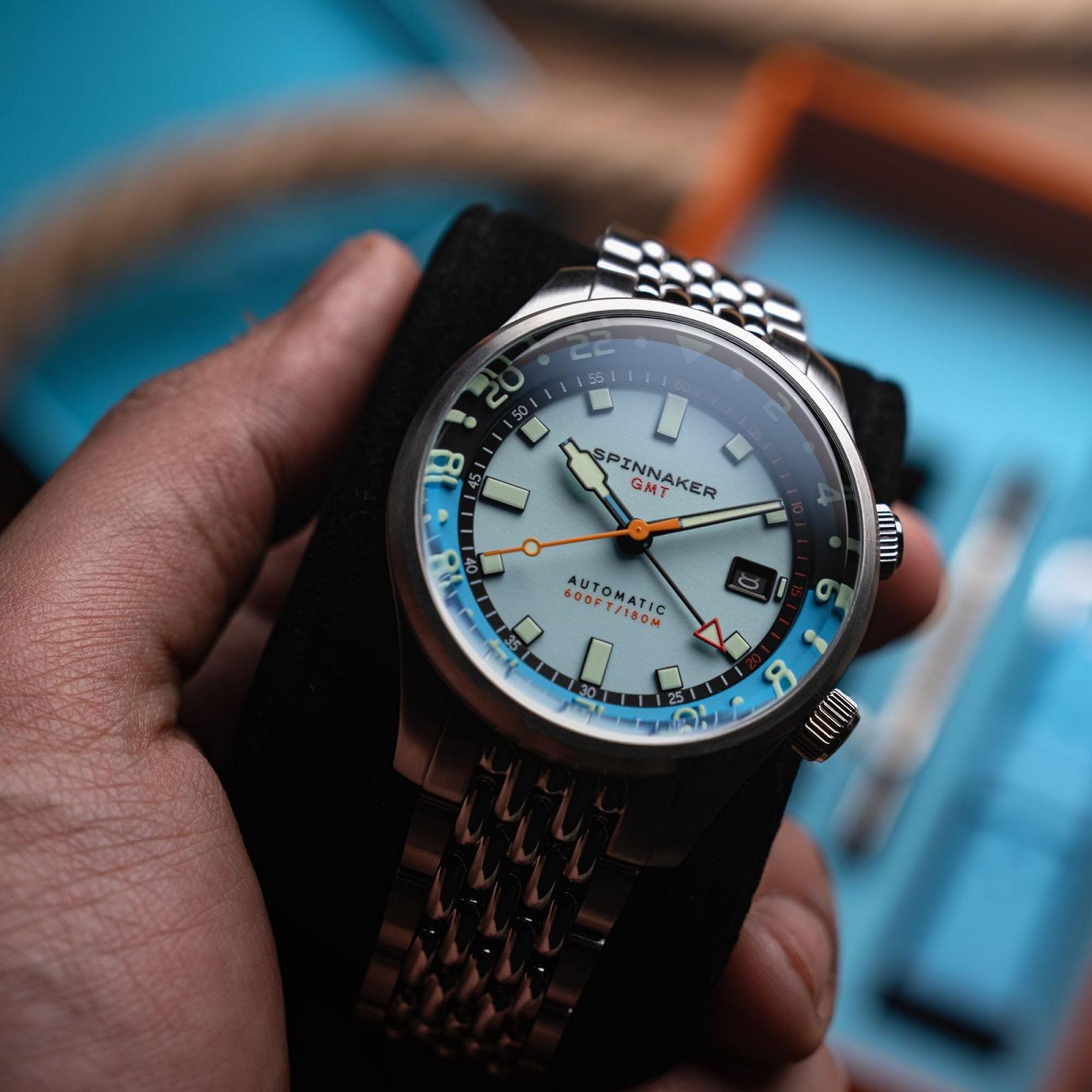 Мужские часы Spinnaker 42мм Bradner GMT Автоматические SP-5121 с прочным ремешком из нержавеющей стали, фото №5