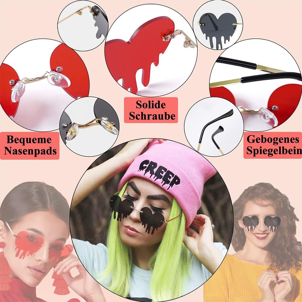 Сонцезахисні Окуляри Серце Doukesh Вогонь Полум'я Безбарвні, фото №5