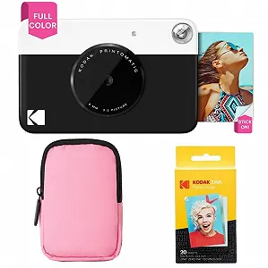 Фотокамера мгновенной печати Kodak Printomatic Starter Pack + Мягкий чехол + Фотобумага Zink Black - Фото 1