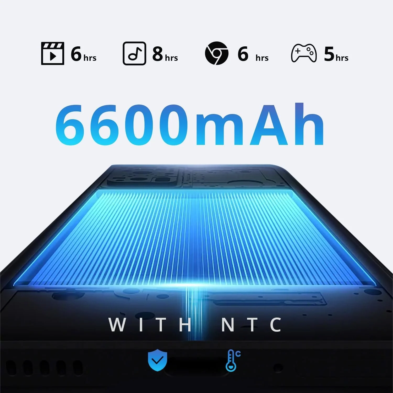 Планшет 10" NEWEST TAB P10 (4+8)/128 ГБ 5G 8 ядер Android 15 6600 mAh Серый, фото №5