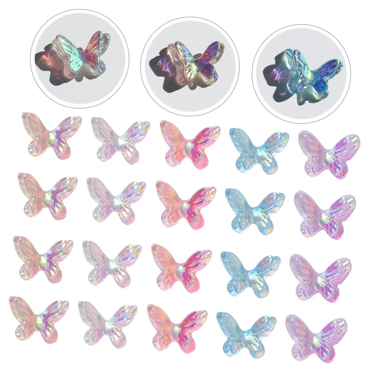 Прикраси для нігтів, 40 шт, різнокольорові, фото №5