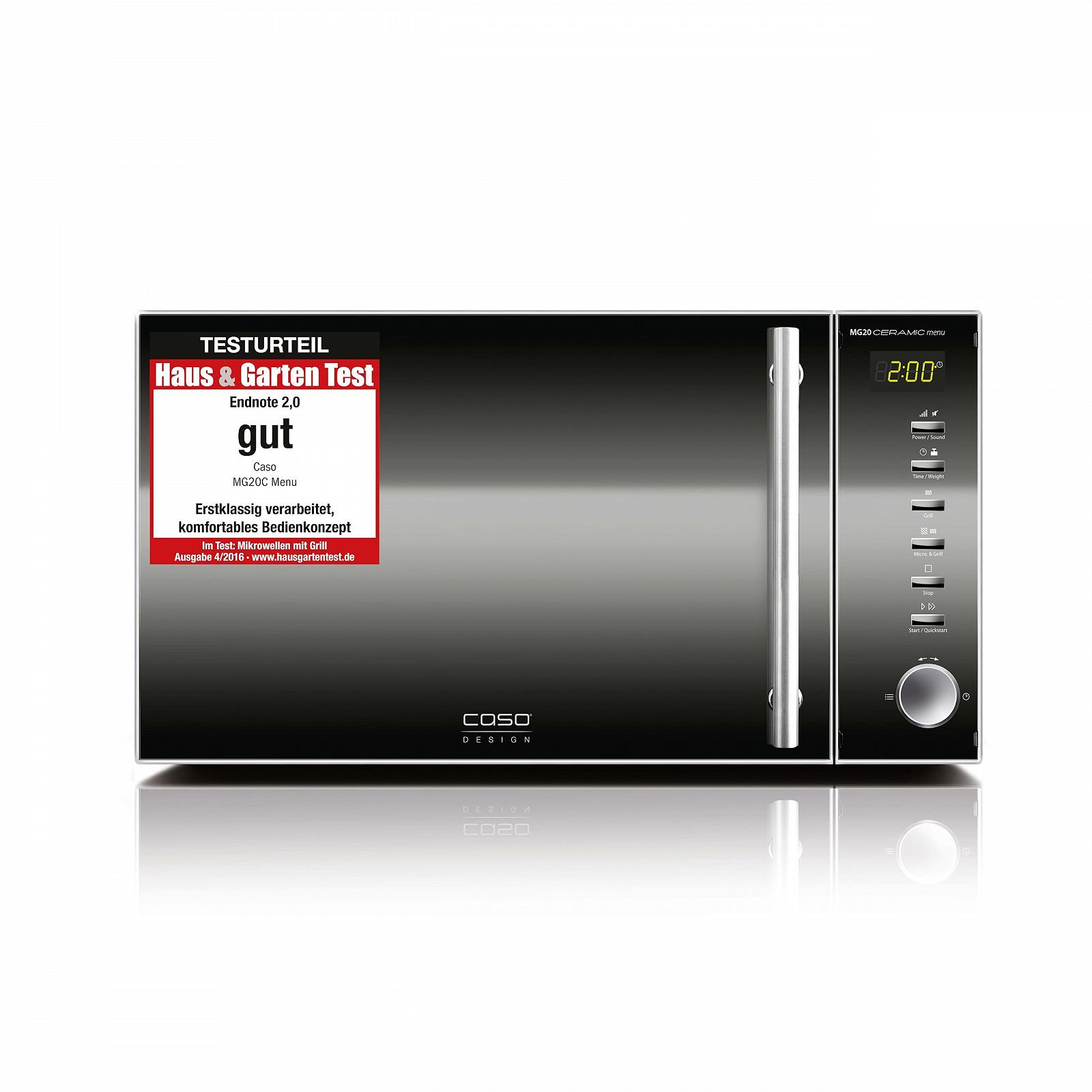 Мікрохвильова піч Caso MG Ceramic Menu 2in1 20 л 800 Вт / 1000 Вт, фото №1 Мікрохвильова піч Caso MG Ceramic Menu 2in1 20 л 800 Вт / 1000 Вт, фото №1