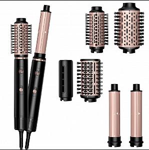 Купить Фен-щетка NICEBAY 6-in-1 1300 Вт BLDC 110,000 RPM Black/Rose Gold - Фото 1 Фен-щетка NICEBAY 6-in-1 1300 Вт BLDC 110,000 RPM Black/Rose Gold - Фото 1