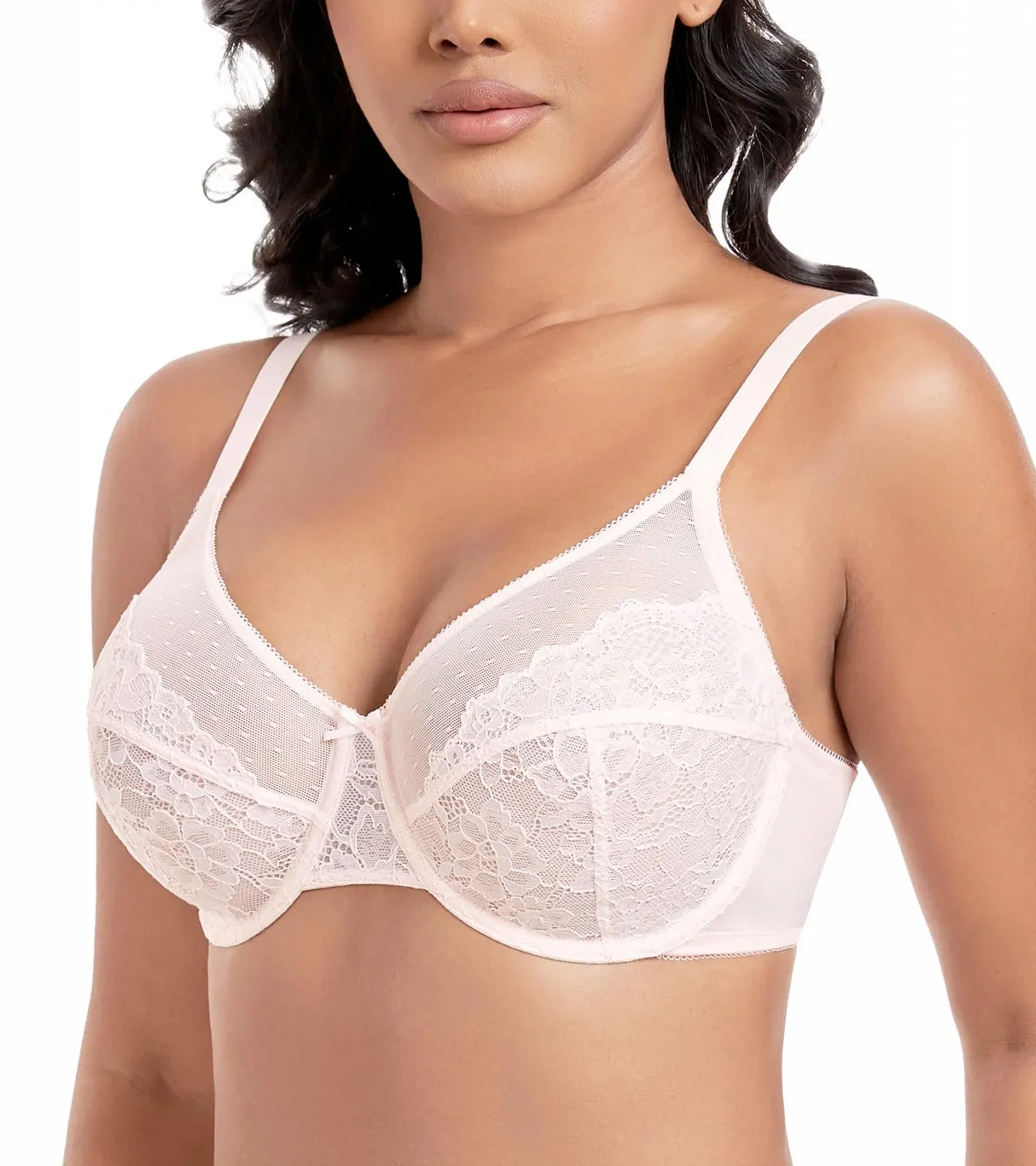 Бюстгальтер-минимайзер DotVol Large Sizes Full Cup Кружевной, без подкладки, фото №4 Бюстгальтер-минимайзер DotVol Large Sizes Full Cup Кружевной, без подкладки, фото №4