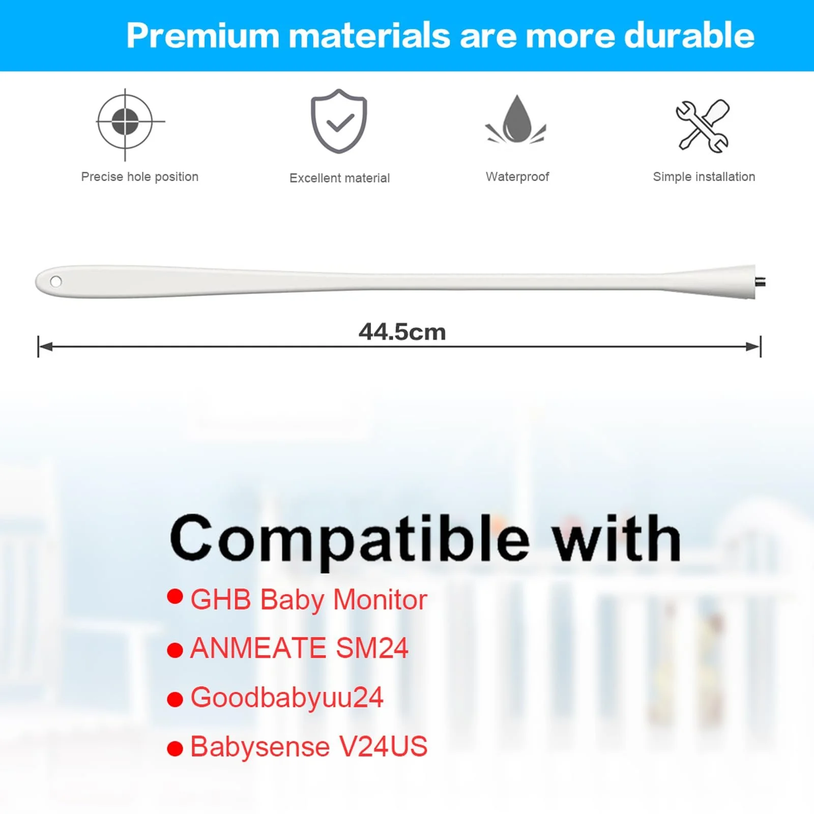 Тримач для відеоняні GHB ANMEATE SM24 Goodbabyuu24 Babysense V24US Flexible, фото №4