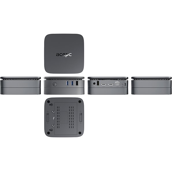 Міні-ПК Acepc PicoBox Pro AK1 / Intel N100 / RAM 16GB / SSD 512GB / LAN / Wi-Fi / Bluetooth / Windows 11 / Сірий, фото №5