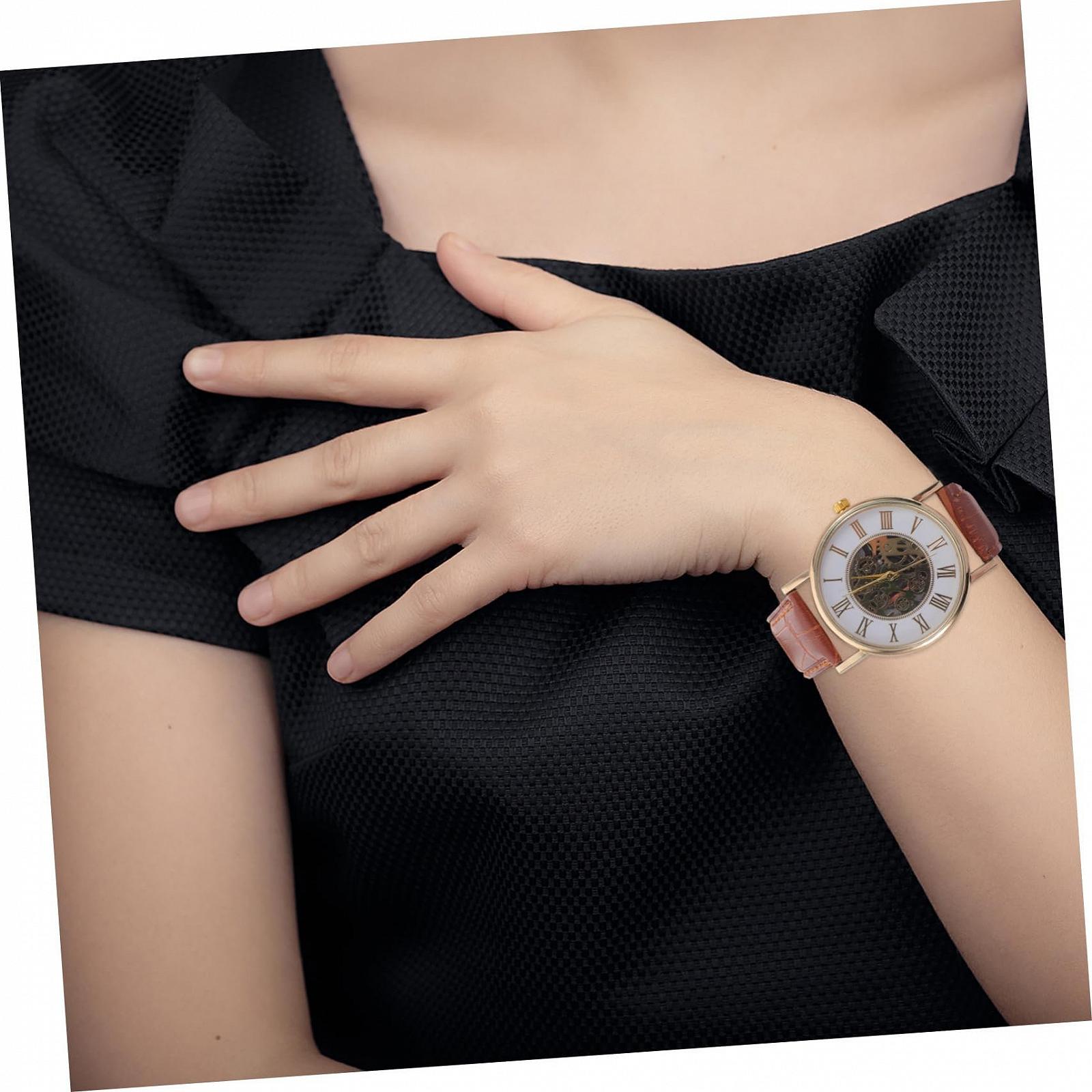 Годинник LIFKOME Жіночий Популярний Чоловічий Унісекс Ретро Коричневий, фото №9