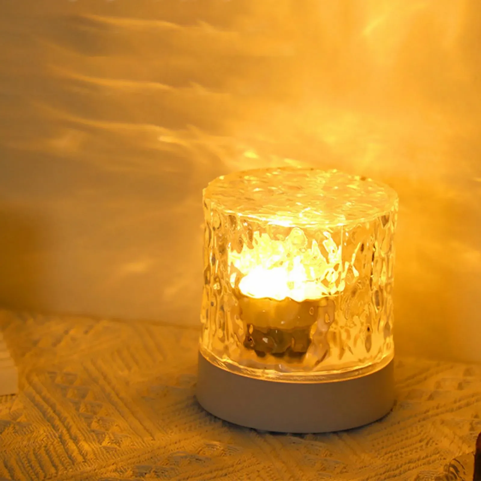 Нічник Fafeicy Water Wave ефект імітації полум'я LED атмосфера (Homochromy Connected and Non-Rotating), фото №3