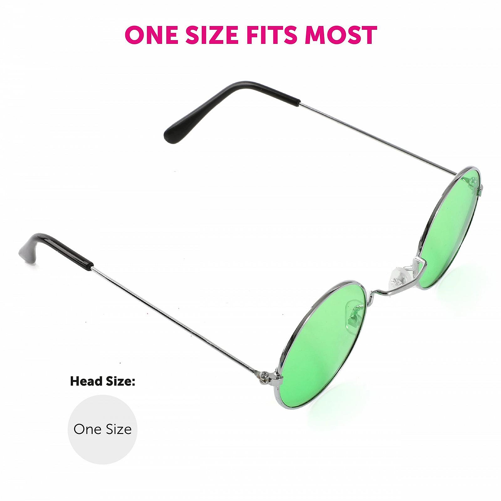 Круглые очки в стиле хиппи 70-х Зеленый, фото №7