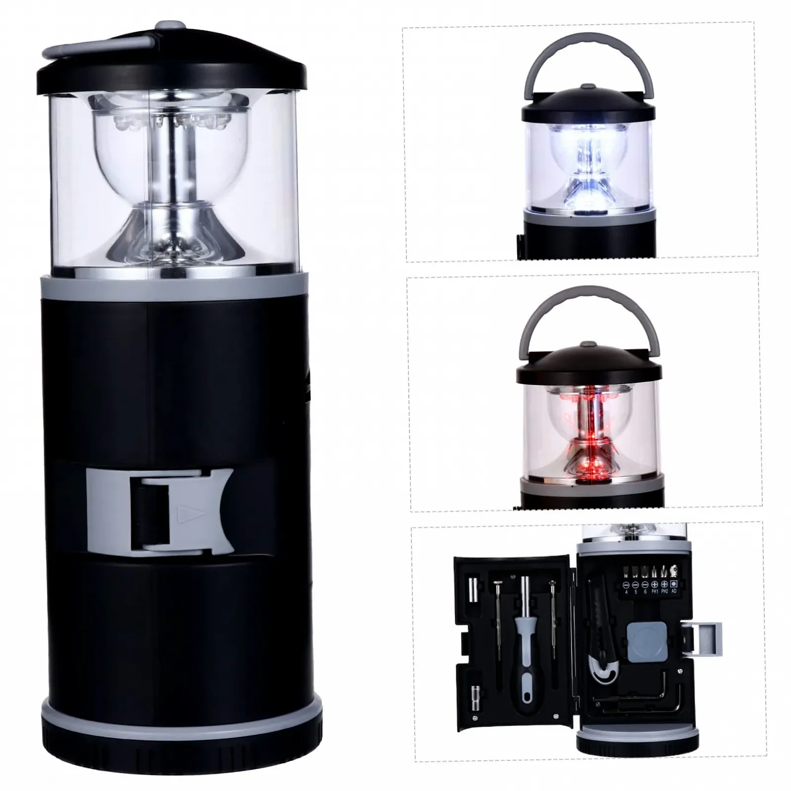 Фонарь-отвертка OSALADI Многофункциональный инструмент Мульти отвертка для кемпинга на открытом воздухе Фонарь для кемпинга Углеродистая сталь Бытовой, фото №4