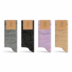 Носки RAFRAY Glitzer, женские, 4 пары, размер 36-40 - Фото 1