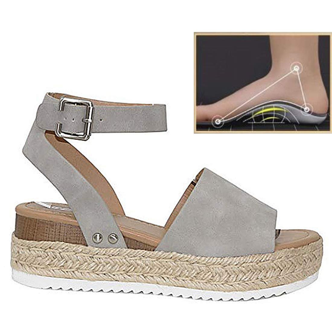 Сандалии Wedges Ретро Peep Toe Платформа, фото №1