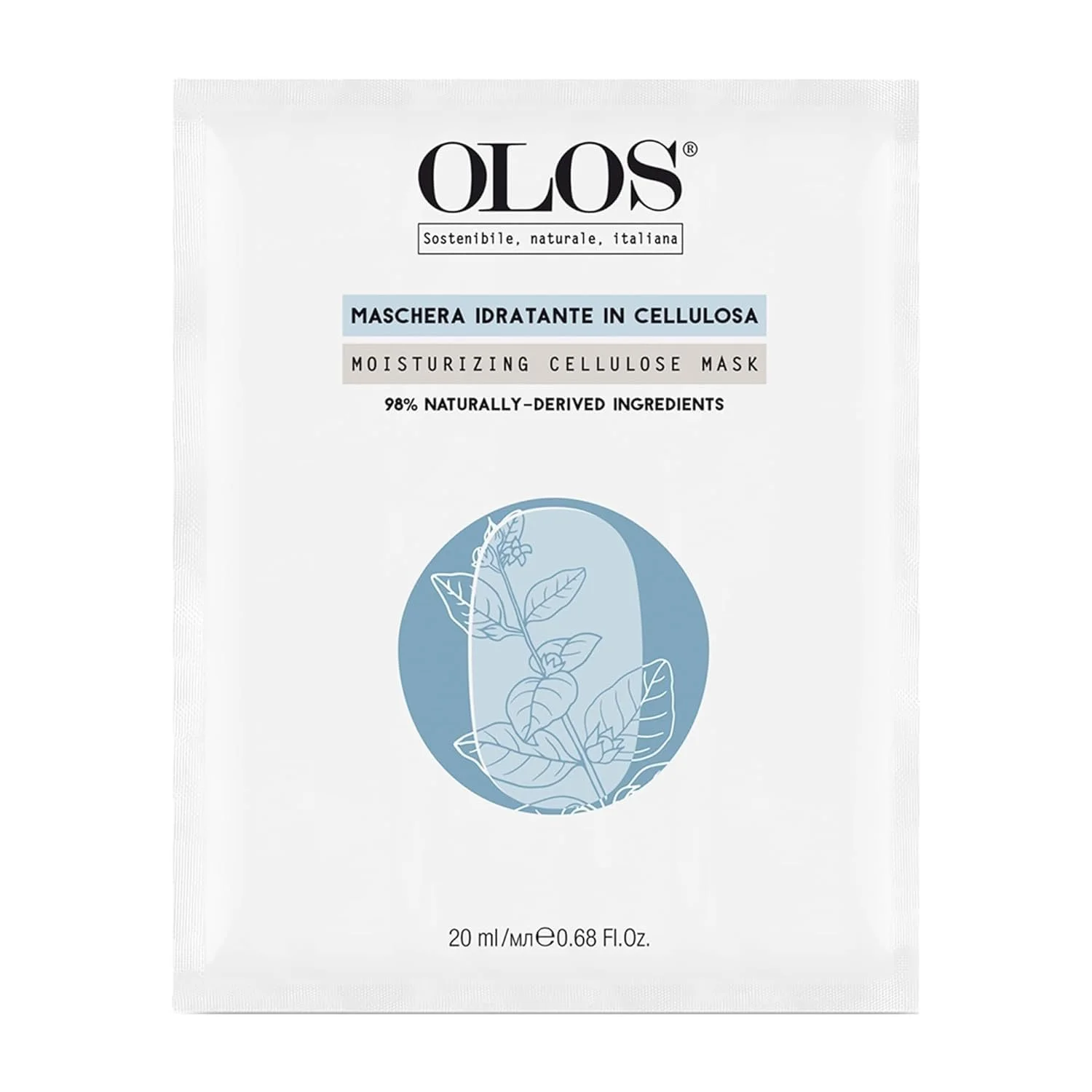 Маска Зволожуюча Целюлозна Olos Для Унісекс, фото №1 Маска Зволожуюча Целюлозна Olos Для Унісекс, фото №1