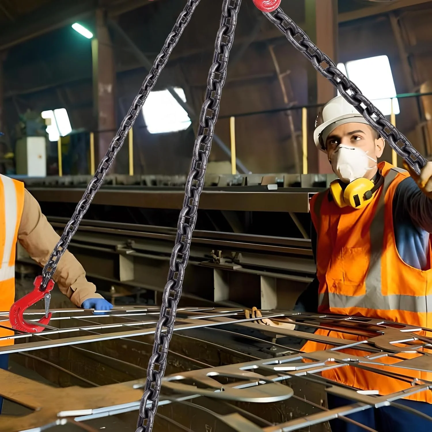 Строп цепной двухветвистый DL8ммx1,8м-2А /  G80 / 3 т, фото №8