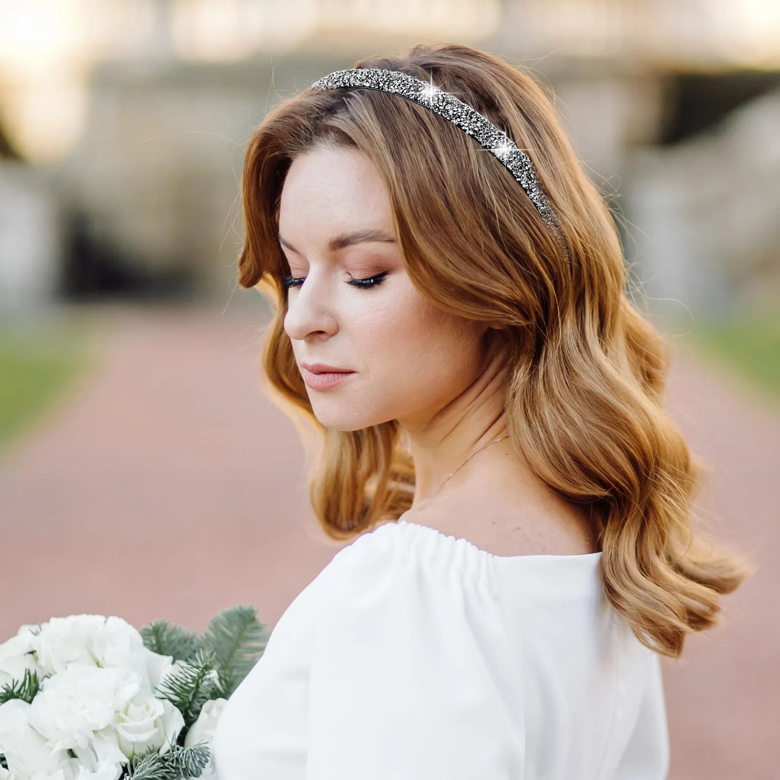 Обруч для волос Стразы для женщин, фото №5