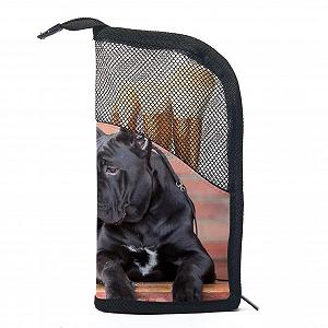 Набір кистей для макіяжу з органайзером Cane Corso, 12 шт. - Фото 1