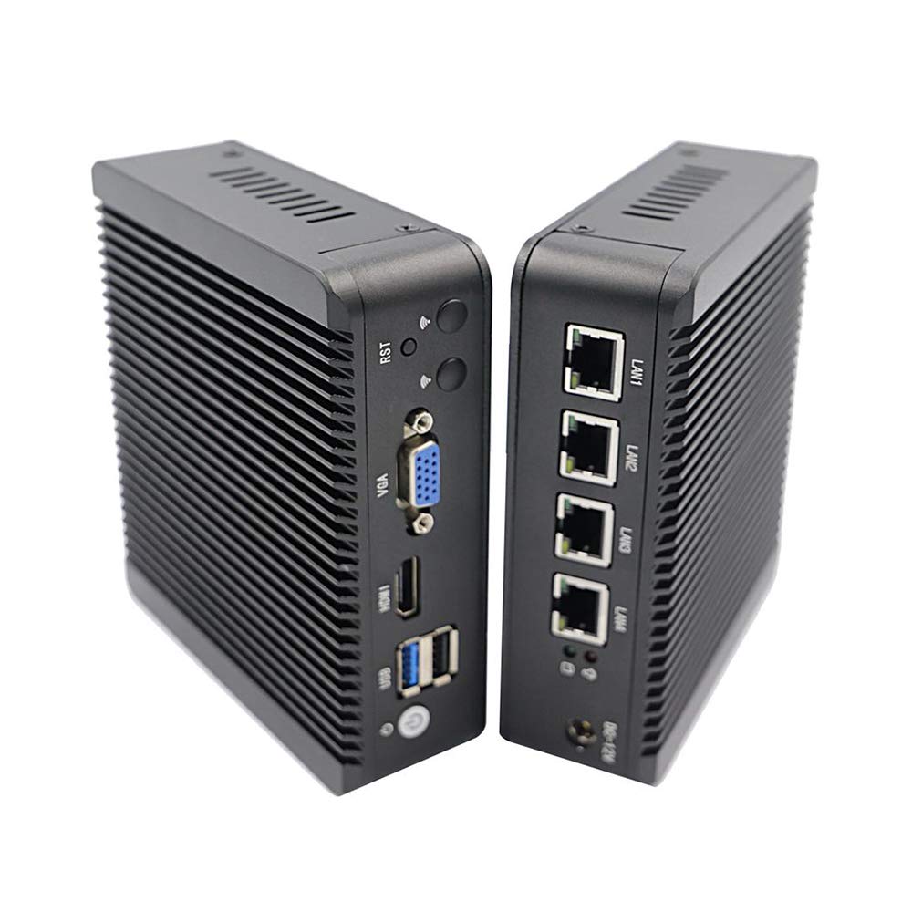 Мини ПК HSIPC N5000 J4125 Четырехъядерный Firewall Micro Appliance 4 RJ45 1GBE Port, фото №3