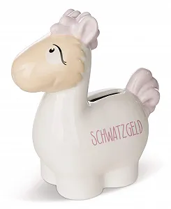 Копилка NICI 44308 Доломитовая Лама 16 x 7.5 x 15 см Розовая - Фото 1