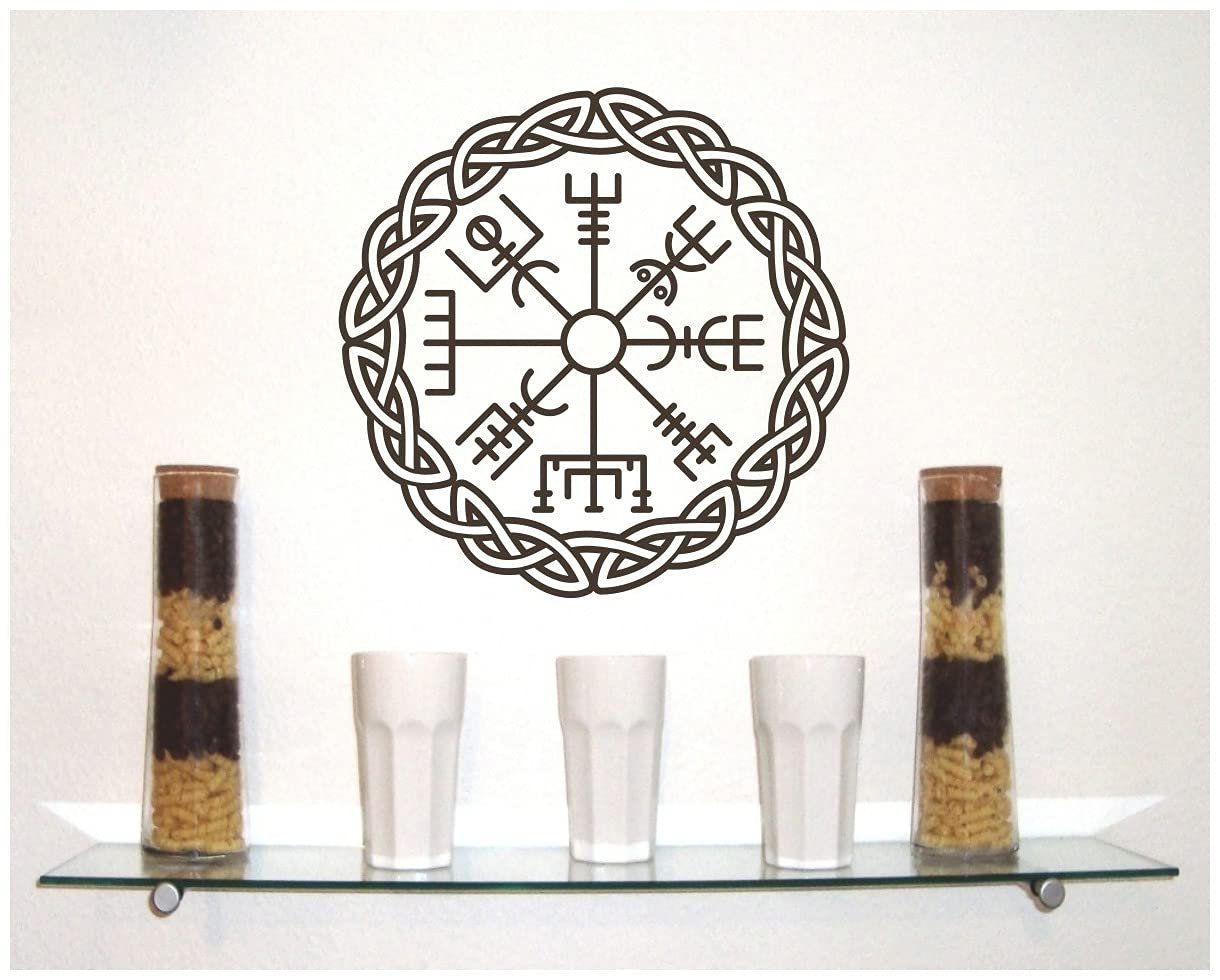 Наклейка на стіну Samunshi Vegvisir with Knot 1, фото №2 Наклейка на стіну Samunshi Vegvisir with Knot 1, фото №2