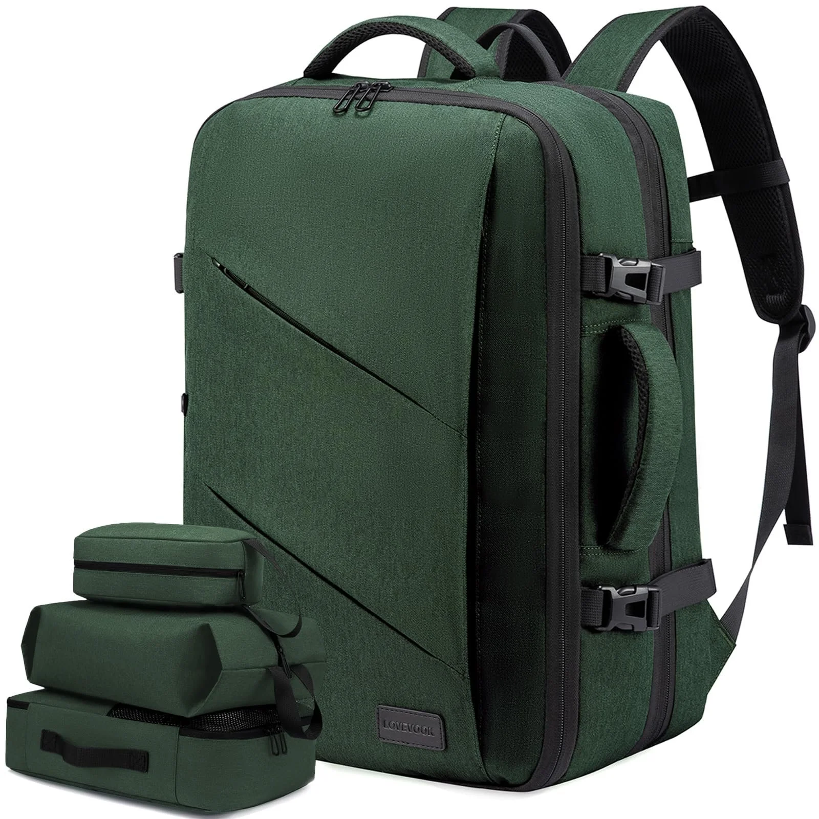 Рюкзак для ноутбука LOVEVOOK Expandable 17.3" Dark Green, фото №1 Рюкзак для ноутбука LOVEVOOK Expandable 17.3" Dark Green, фото №1