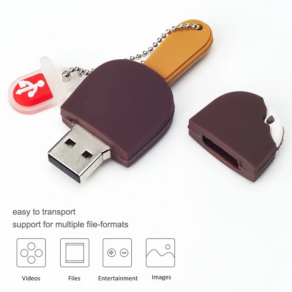 USB-накопичувач BorlterClamp Chocolate Ice Lolly Shape 32 GB, фото №2 USB-накопичувач BorlterClamp Chocolate Ice Lolly Shape 32 GB, фото №2