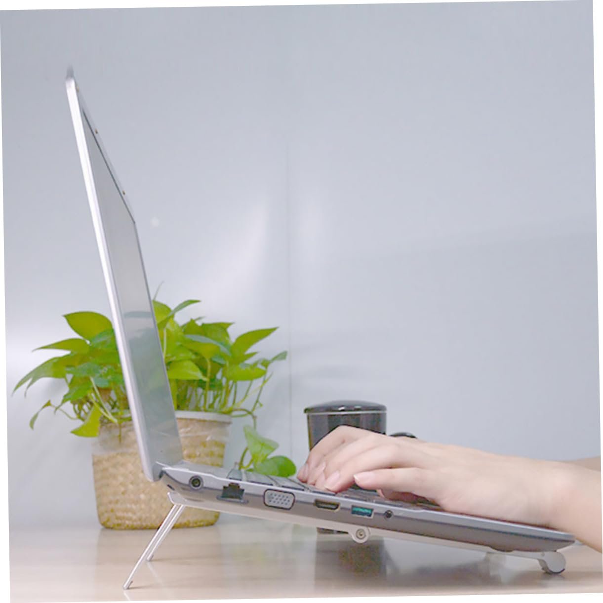 Регулируемая Подставка для Ноутбука NUOBESTY Складная для офиса, школы и дома, фото №7