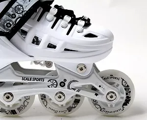 Набор роликовые коньки Scale Sport 29-33 White