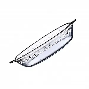 Форма для запікання кругла з жаростійкого загартованого скла прозора - Фото 1