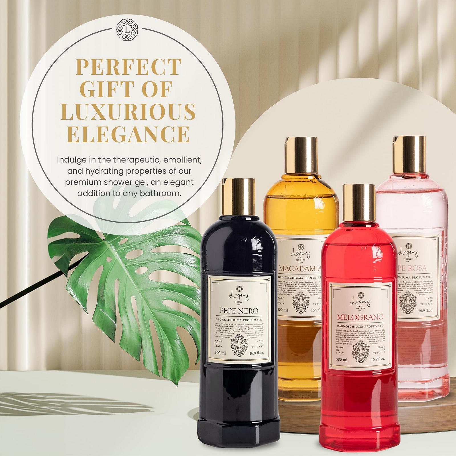 Гель для душа Logevy Pomegranate Nourishing Moisturising Soothing and Revitalising 500 мл, фото №7 Гель для душа Logevy Pomegranate Nourishing Moisturising Soothing and Revitalising 500 мл, фото №7