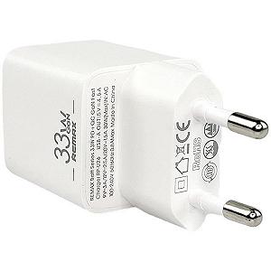 Швидка GaN зарядка 33W Remax RP-U26 PD+QC 1xType-c 1xUSB Білий synthetic.ua - Фото 1