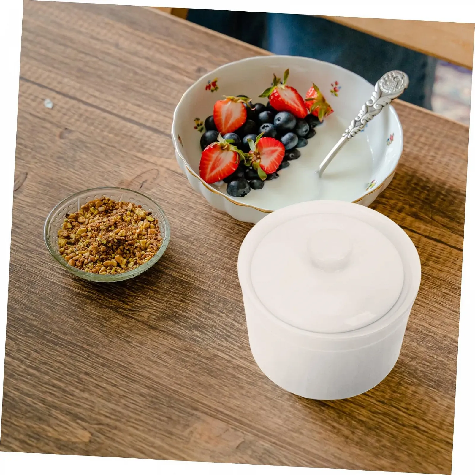 Кастрюли для тушения керамические 2 шт. термостойкие с крышками, фото №8