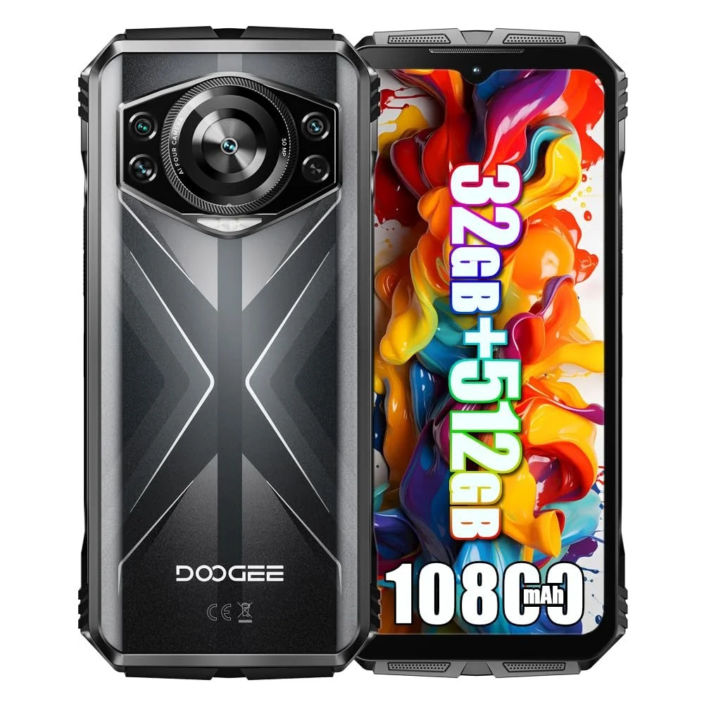 Смартфон DOOGEE S118 4G 32GB+512GB 10800mAh 33W 50MP+12MP+8MP+32MP 6.58" NFC Чорний, фото №1