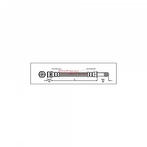 Тормозной шланг METZGER 4114678 FORD передний мост слева, справа - Фото 1