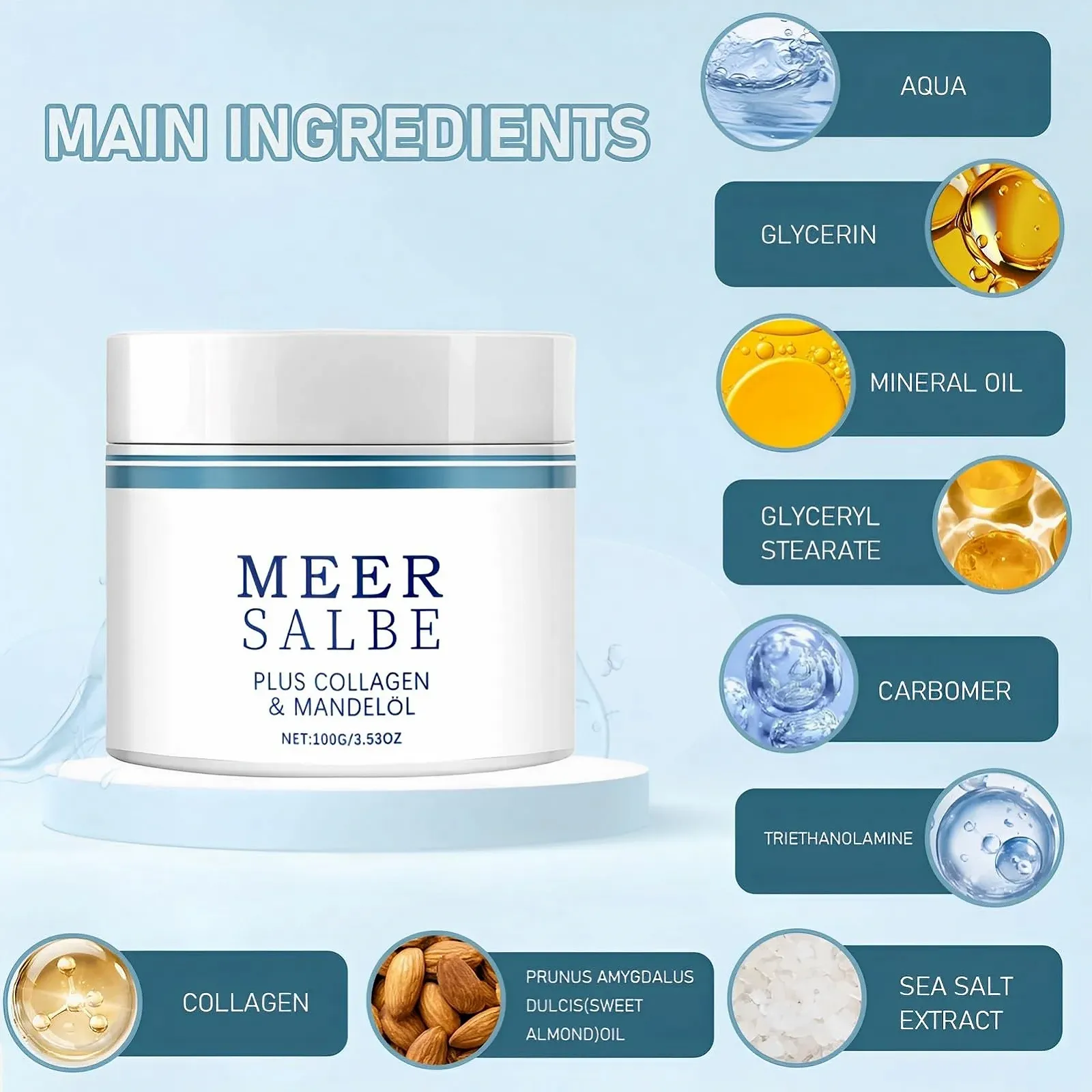 Крем для рук та нігтів Sea Ointment, 100 г, фото №3 Крем для рук та нігтів Sea Ointment, 100 г, фото №3