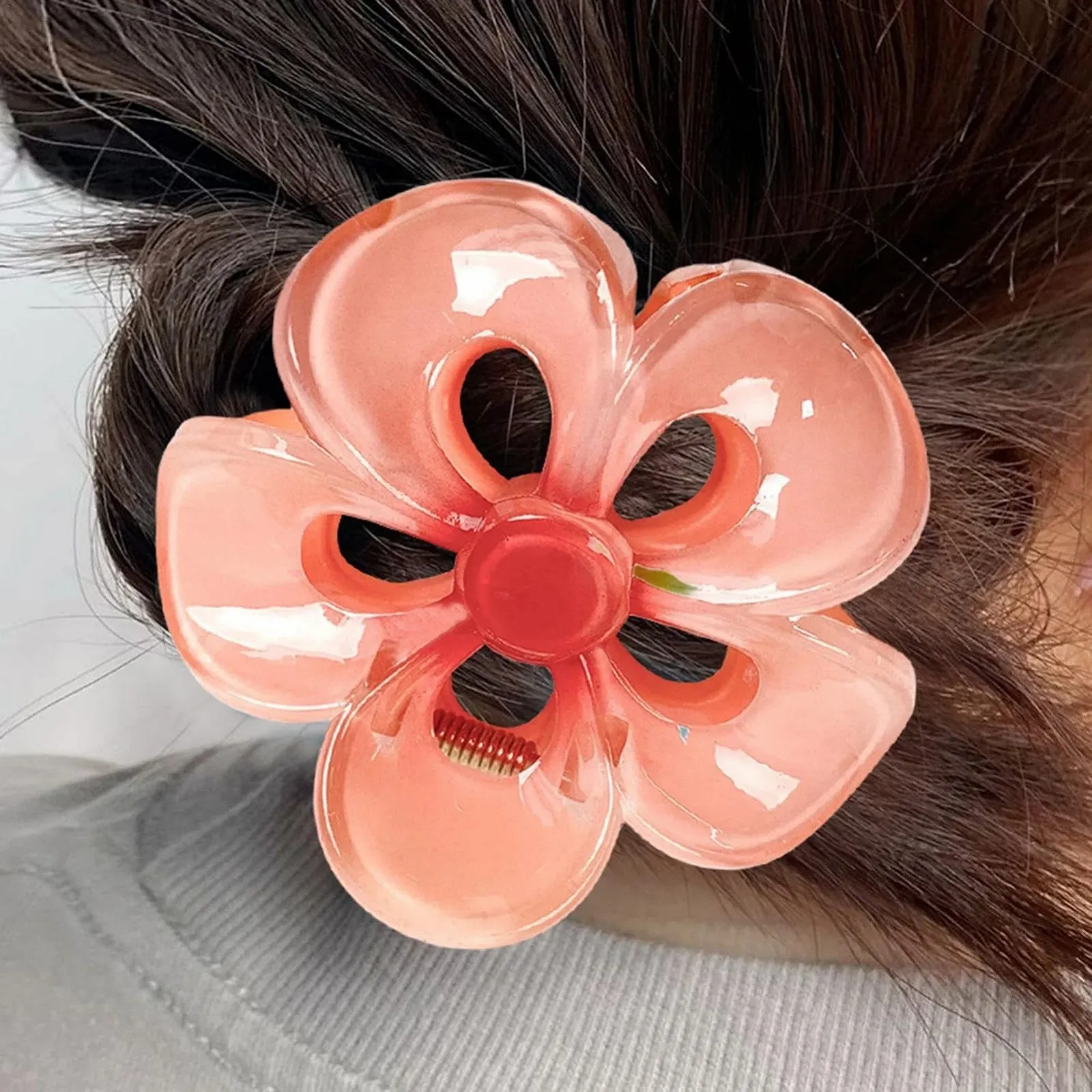 Заколка для волос Цветок Гавайский цветок Большие аксессуары для укладки волос Нескользящие заколки для пляжных тонких или густых волос, фото №2 Заколка для волос Цветок Гавайский цветок Большие аксессуары для укладки волос Нескользящие заколки для пляжных тонких или густых волос, фото №2