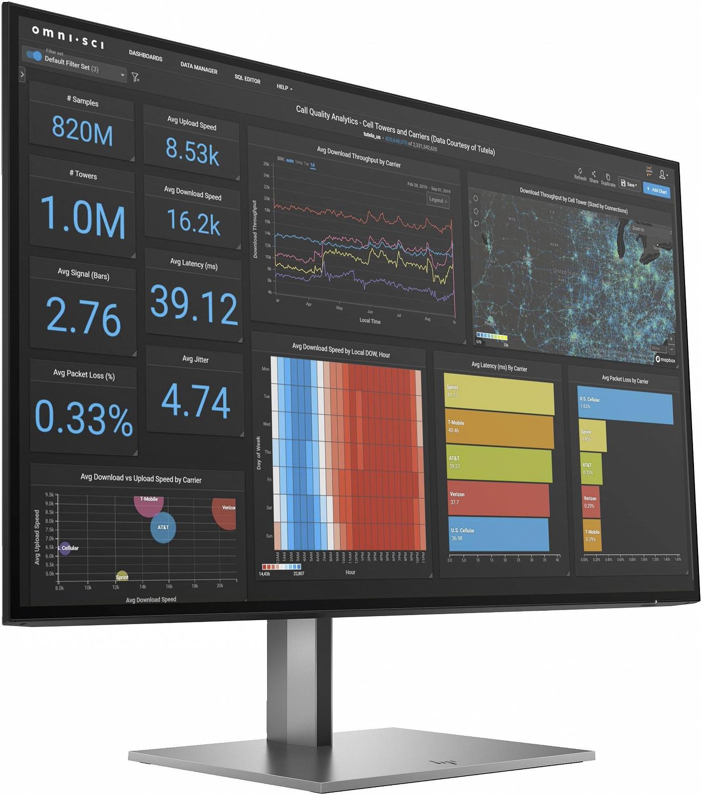 Монітор HP Z27q G3 68.6 см (27") 2560 x 1440 пікселів Quad HD LED Сріблястий, фото №3