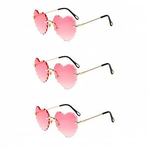 Солнцезащитные очки Без оправы PACKOVE Набор из 3 очков с прозрачными линзами - Фото 1