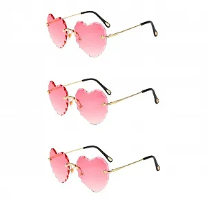 Солнцезащитные очки Без оправы PACKOVE Набор из 3 очков с прозрачными линзами - Фото 1