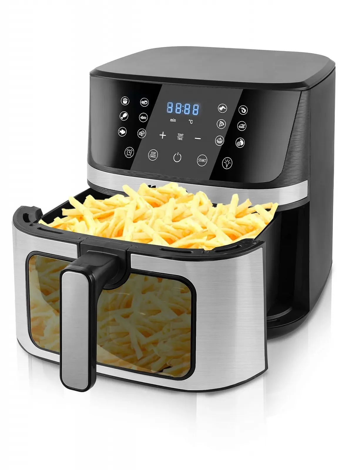 Мультипіч MalTec AirFryer1800W-7L 7 л 12 програм LED-екран Чорний, фото №1 Мультипіч MalTec AirFryer1800W-7L 7 л 12 програм LED-екран Чорний, фото №1