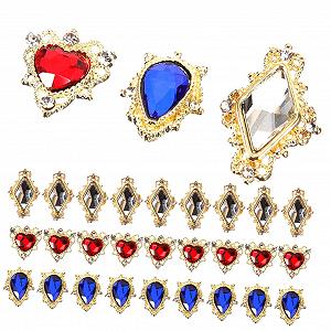 Стразы для ногтей FRCOLOR 60 шт. для творческого маникюра и профессионального использования synthetic.ua - Фото 1