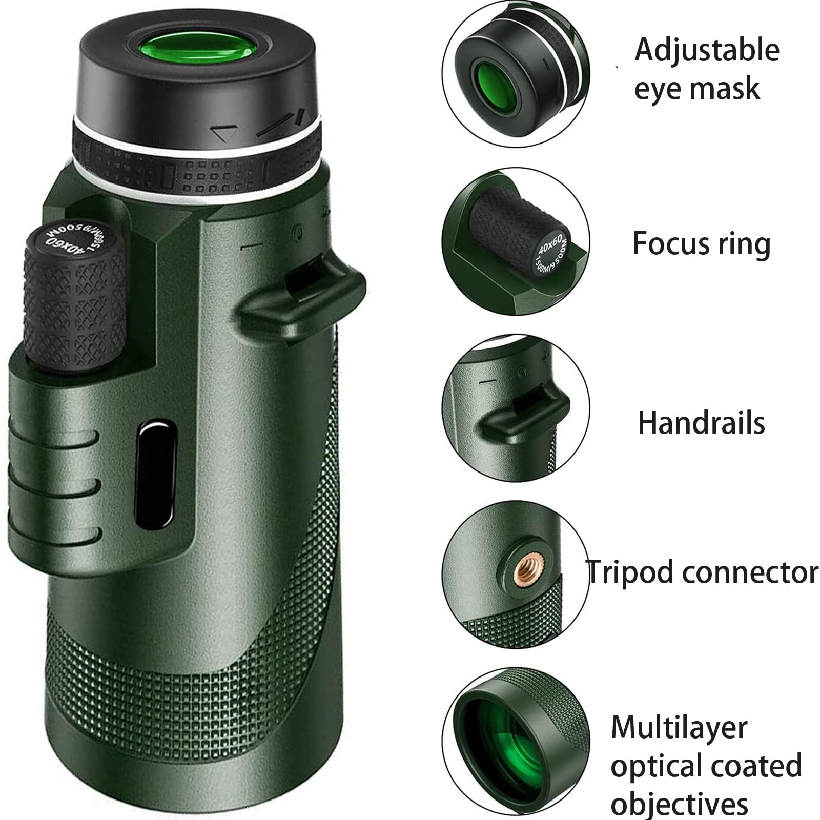 Монокуляр Teleskop 12x50 з штативом і телефонним адаптером, фото №6