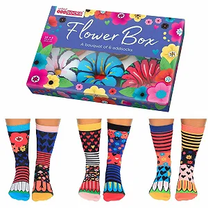 Носки Набор 6 штук Flower Box Oddsocks 37-42 Разноцветные - Фото 1