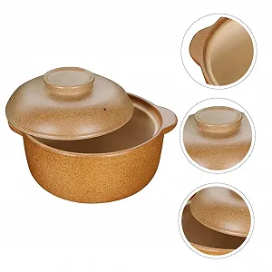 Кастрюля Керамическая 1,6 л с крышкой нескользящие ручки термоизолированная synthetic.ua - Фото 1