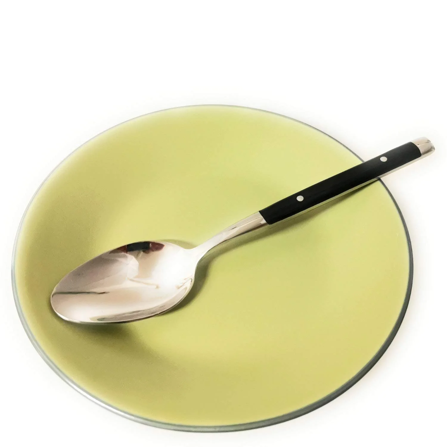 Ложка Kerafactum Набір з 2 супових ложок з нержавіючої сталі з чорними ручками у стилі кантрі-хаус, фото №4 Ложка Kerafactum Набір з 2 супових ложок з нержавіючої сталі з чорними ручками у стилі кантрі-хаус, фото №4