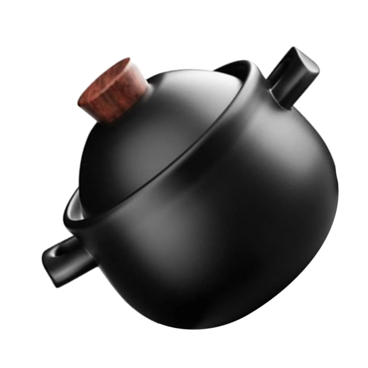 Кастрюля керамическая VALICLUD большая жаропрочная для газовых плит с двойными ручками, фото №1