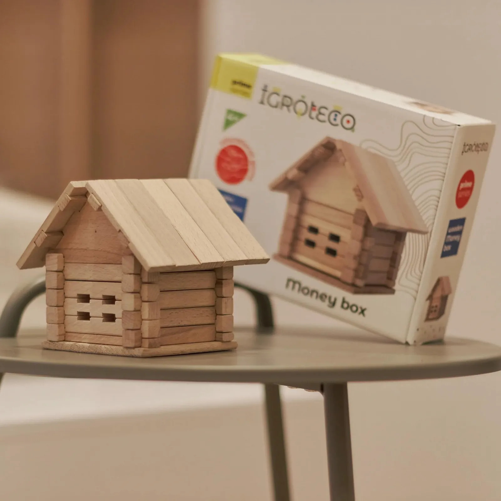 Скарбничка-конструктор IGROTECO Будиночок 37 деталей Дуб, фото №4